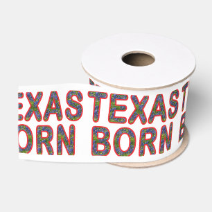 Texas Born Bluebonnet Grosgrain Lint