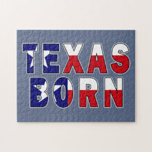 Texas Born Flag Legpuzzel
