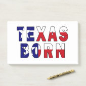 Texas Born Flag Post-it® Notes (Op bureau)