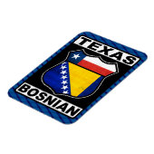 Texas Bosnian American Sign Magnet Magneet (Linkerzijde)