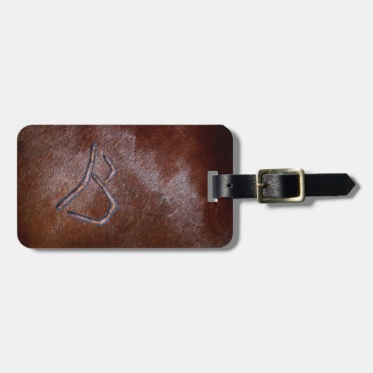 Texas Branded Monogram B Travel Bagagelabels (Voorkant horizontaal)