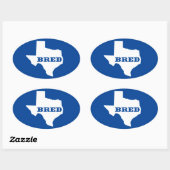Texas Bred Ovale Sticker (Vel)