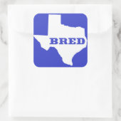 Texas Bred Vierkante Sticker (Tas)