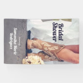 Texas Bride in het Vrijgezellenfeest Boots Spandoek (Horizontaal)