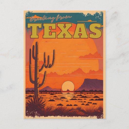 Texas Briefkaart (Voorkant)