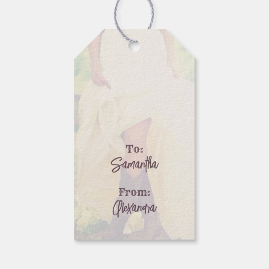 Texas Bruid in Laarzen Cadeaulabel (Achterkant)