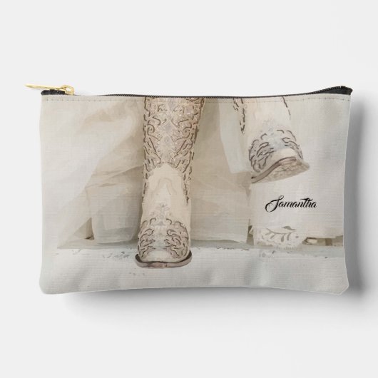 Texas Bruid in Rhinestone Laarzen Etui (Voorkant)