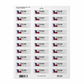 Texas Brush Flag Etiket (Full Sheet)
