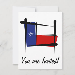 Texas Brush Flag Kaart