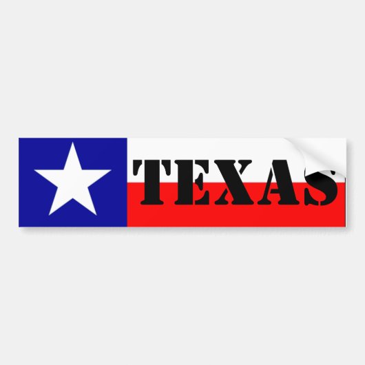 Texas Bumpersticker (Voorkant)
