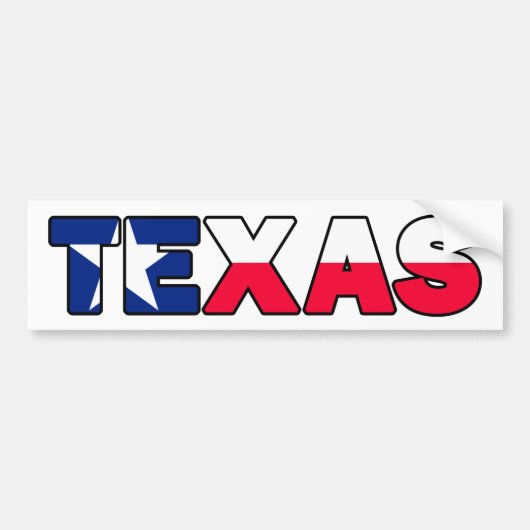 Texas Bumpersticker (Voorkant)