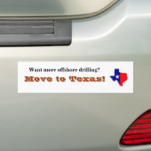 Texas Bumpersticker (Op auto)