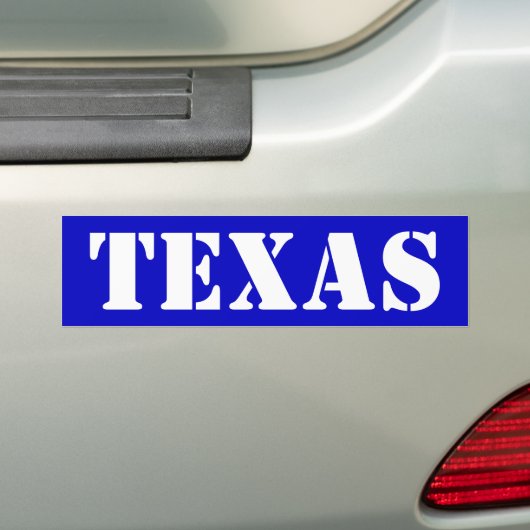 Texas Bumpersticker (Op auto)