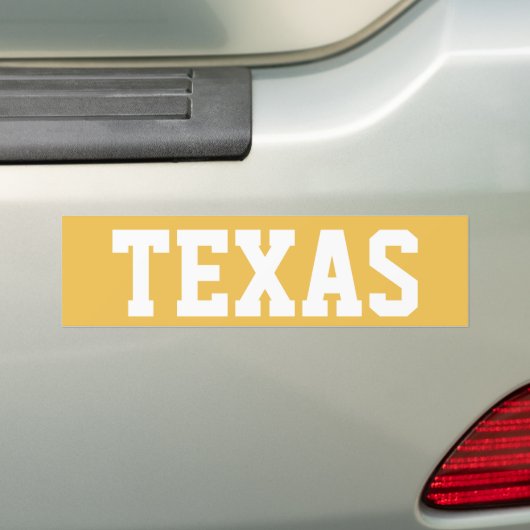 Texas Bumpersticker (Op auto)