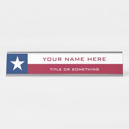Texas Bureau Naambordje (Voorkant)