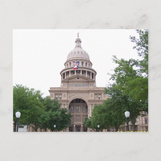 Texas Capitol Briefkaart (Voorkant)