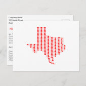 Texas ♥ Carte postale de marketing pour agents imm (Devant / Derrière)