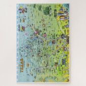 Texas Cartoon Map Legpuzzel (Verticaal)