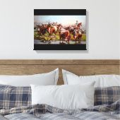 Texas Cattle Drive Canvas Afdruk (Insitu (Slaapkamer))