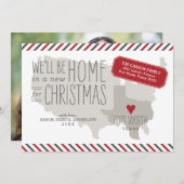 Texas Christmas Moving Faire-part Holiday Card (Devant / Derrière)