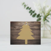 Texas Christmas Rustic Briefkaart (Staand voorkant)