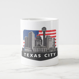 Texas City Skyline Mug Design