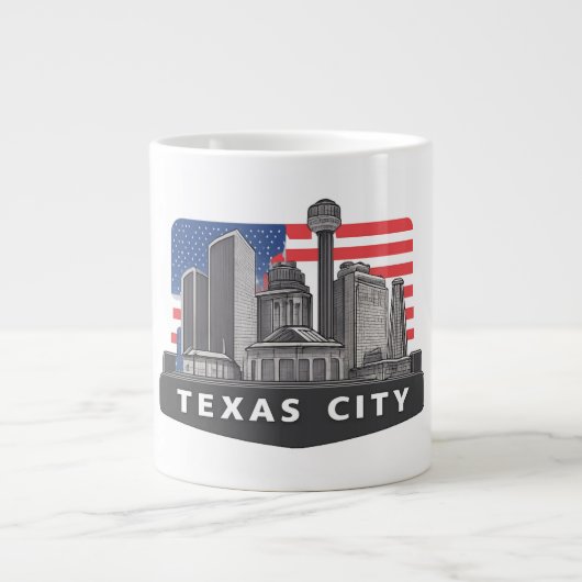 Texas City Skyline Mug Design (Devant)