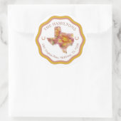 Texas Colorful Address Classic Round Sticker (Sac)