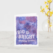 Texas Constellation Big en Bright Birthday Kaart (Gele Bloem)