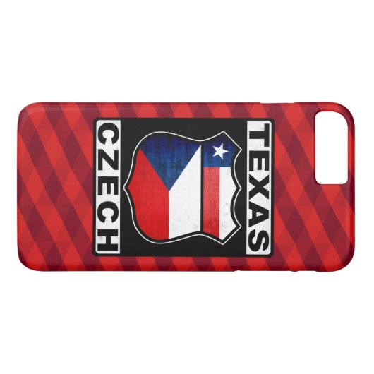 Texas coque iphone tchèque-américain (Dos (Horizontal))