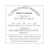 Texas Cottage Food Law Stamp Rubberstempel (Afrduk)