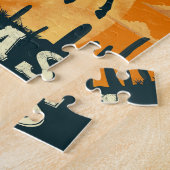 Texas Cowboy Rodeo Vintage Legpuzzel (Zijkant)