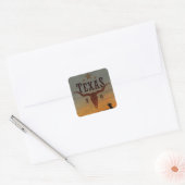  Texas Cowboy Square Sticker (Envelop)