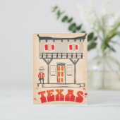 Texas Cowboy Style-reisposter Briefkaart (Staand voorkant)