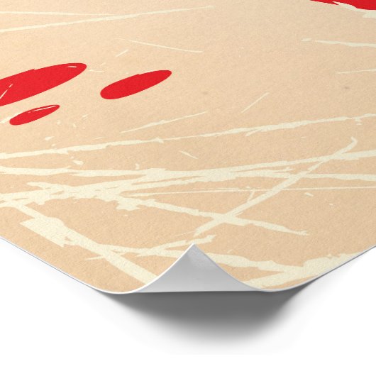 Texas Cowboy  Style-reisposter Poster (Hoek)