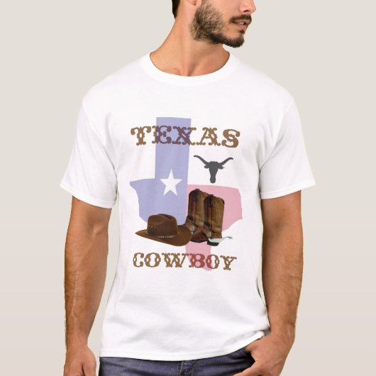 Texas Cowboy T-Shirt (Voorkant)