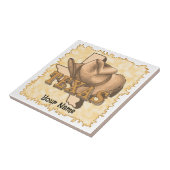 Texas Cowboy Tegeltje (Zijkant)