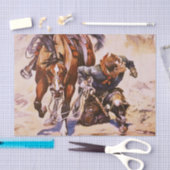 "Texas Cowboy" van Stanley L Wood Tissuepapier (Craft)