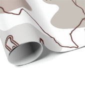 Texas Cowboy Western Doodle Cadeaupapier (Rol Hoek)