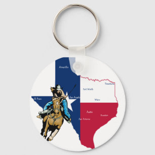 Texas Cowgirl Sleutelhanger