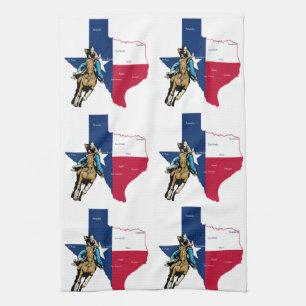Texas Cowgirl Theedoek