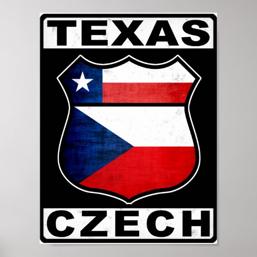 Texas Czech American Poster (Voorkant)