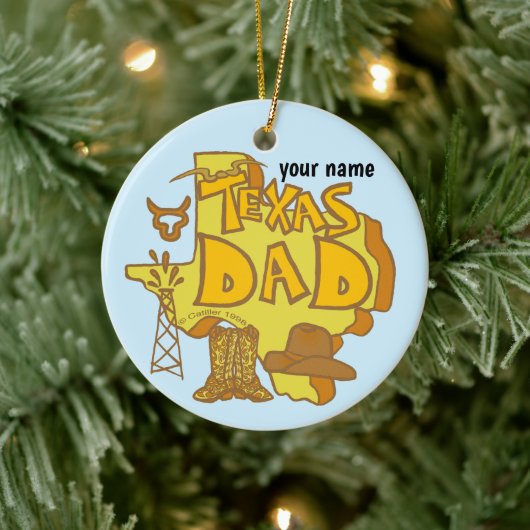 Texas Dad ornament (Boom)