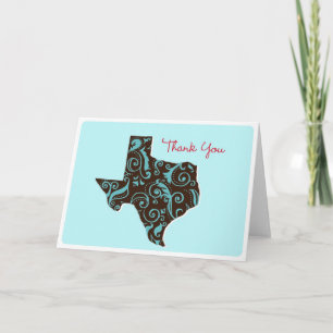 Texas dank u bedankkaart