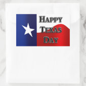 Texas Day Rechthoekige Sticker (Tas)
