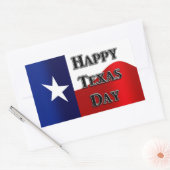 Texas Day Rechthoekige Sticker (Envelop)