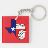 Texas, de eenzame sterrenstaat, sleutelhanger (Achterkant)