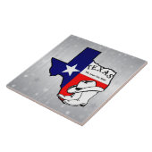 Texas, de Lone Star-staat, de achtergrond van het Tegeltje (Zijkant)