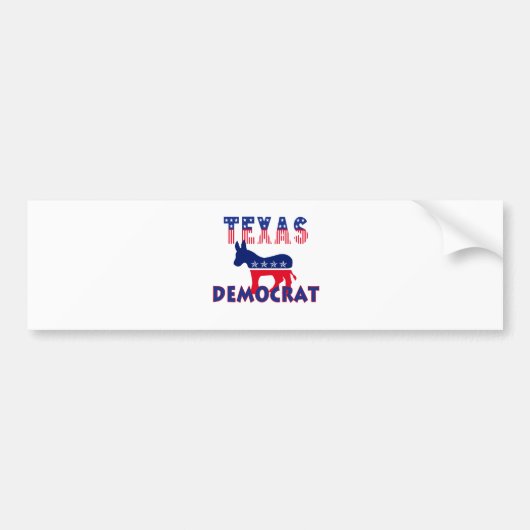 Texas Democraat Bumpersticker (Voorkant)