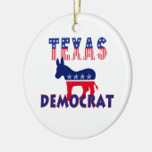 Texas Democraat Keramisch Ornament (Links)